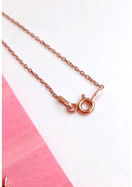 925 Ayar Gümüş Horus Gözü Tasarım Gold Pembe Nazar Trend Kadın Kolye Anneler Günü Hediye