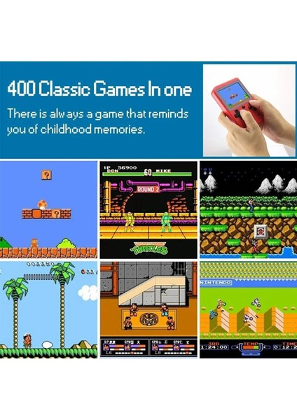 Sup 400 Oyunlu 3" Mini Atari Retro Game Nostalji Oyunlar