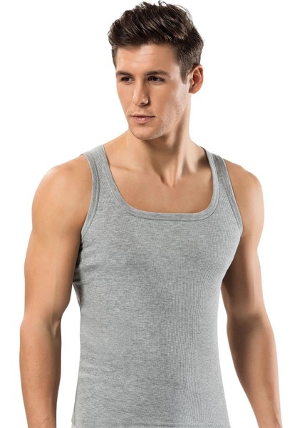 Erkek Kaşkorse Kare Yaka Askılı Atlet 1128 - 3 Adet indirimleri