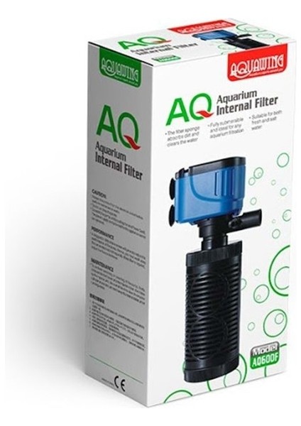 AQ600F Akvaryum Su Düzenleyici Iç Filtre Balık Motoru 12W 550L/H