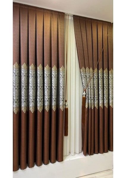 Pano Fon Perde Kiremit Gümüş (Tek Kanat) fiyatları