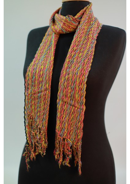 Gökkuşağı Renkli %100 Pamuk Şal fırsatları