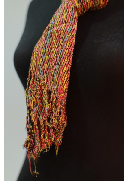 Gökkuşağı Renkli %100 Pamuk Şal indirimleri