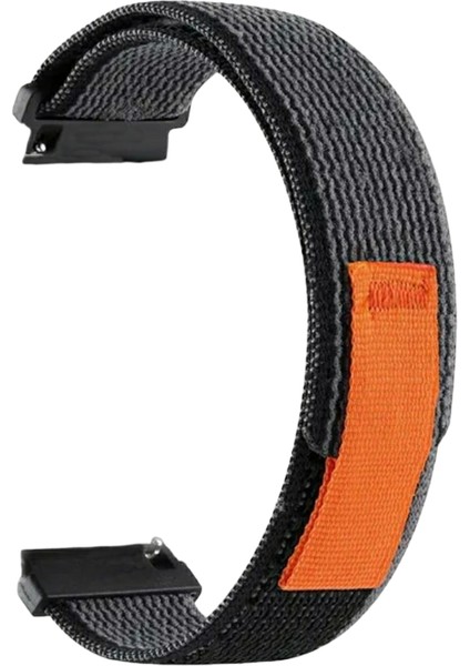 Huawei Fit 2 Uyumlu Trail Loop Cırtlı Bant Kordon Pim Çevirici Aparatlı Akıllı Pimli Gri Siyah fiyatları