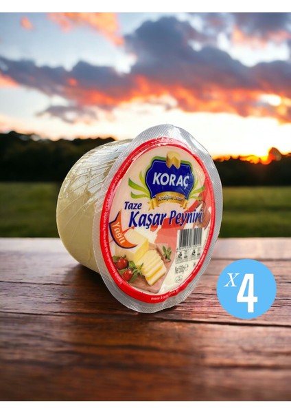 Taze Kaşar Peyniri 500 gr x 4 Adet Piknik