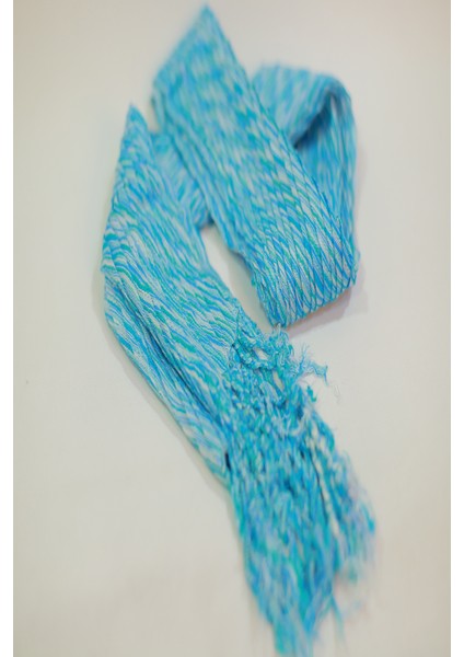 Mavi Ve Beyaz Renkli %100 Pamuk Şal indirimleri