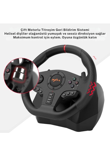 Pxn V900 Gaming Racing Wheel Oyuncu Direksiyonu