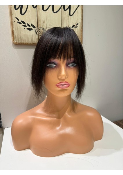 Baby Ipek Taban Tepelik Tepe Kısmı Özel Komple Cilt Görünümlü Gerçek Saçtan Özel Üretim Babytepelik3