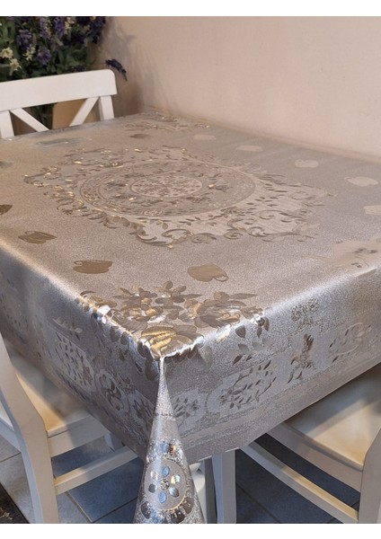 120 x 150 Hazır Metalik Pano Muşamba Pvc Masa Örtüsü