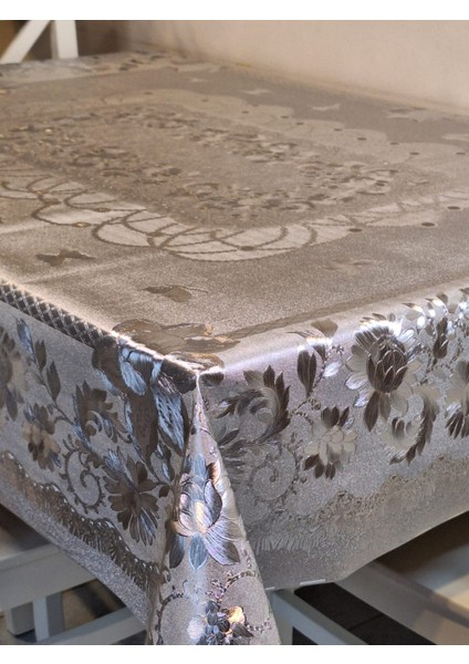 120 x 150 Hazır Metalik Pano Muşamba Pvc Masa Örtüsü