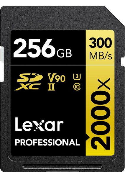 256GB Lexar® Professional 2000X Sdxc™ Uhs-Iı Cards, - LSD2000256G-BNNNG