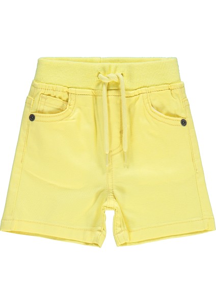 Erkek Bebek Şort 6-18 Ay Sarı