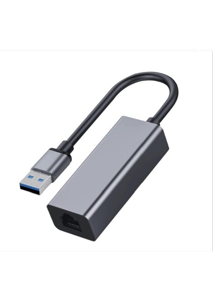 USB 3.2 To RJ45 2.5g 10/100/1000/ Gigabayte Ethernet Çevirici Dönüştürücü Alüminyum Kasa Adaptör