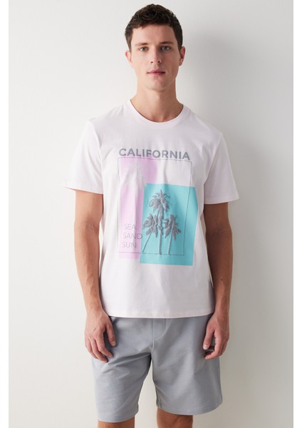 Pink Çok Renkli Şortlu Pijama Takımı