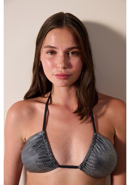 Dazzle Reverse V Parlak Çok Renkli Bikini Üstü