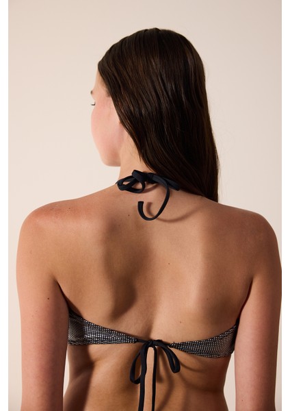 Dazzle Reverse V Parlak Çok Renkli Bikini Üstü