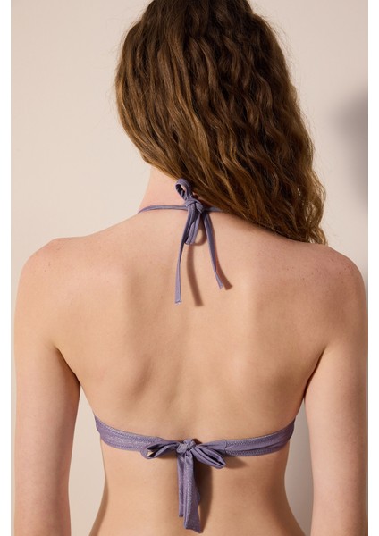 Mena Push Up Simli Mor Bikini Üst