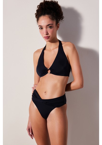 Clean Hot Siyah Bikini Üstü