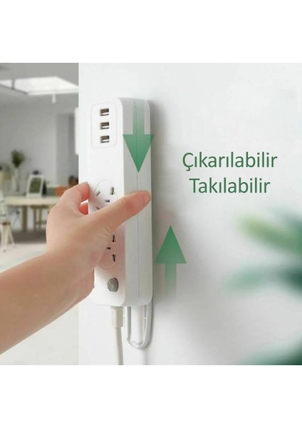 Yapışkanlı Plastik Eşya Sabitleme Aparatı Kızaklı Priz Kablo Tutacağı Renkli 6 Adet