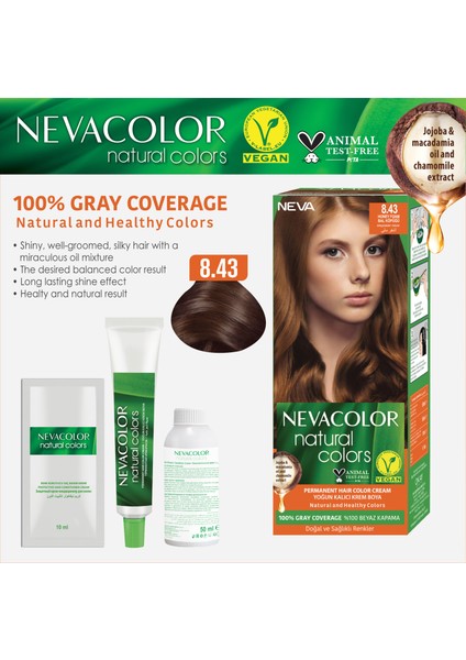 Nc Natural Colors 2'li Set 8.43 Bal Köpüğü Kalıcı Krem Saç Boyası Seti fiyatları