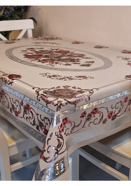 120 x 150 Hazır Metalik Pano Muşamba Pvc Masa Örtüsü