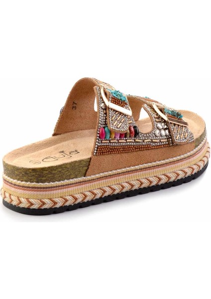 Camel Taşlı Kadın Terlik K04185010387 modelleri