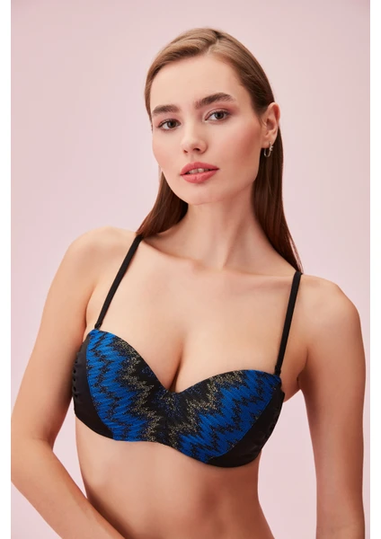 Detaylı Straplez Bikini Üst