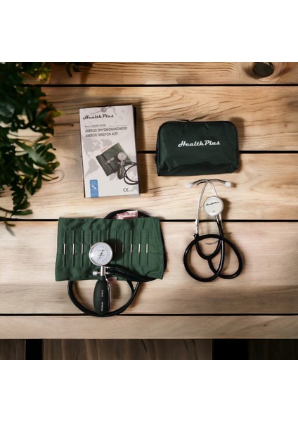 Adaptörlü Manuel Tansiyon Aleti, Aneroid Manuel Tansiyon Aleti, Hastane Tipi Tansiyon Aleti , Yeşil