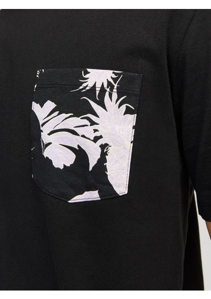 Erkek T-Shirt Siyah 12255388 Joraruba Convo Pocket Tee indirimleri
