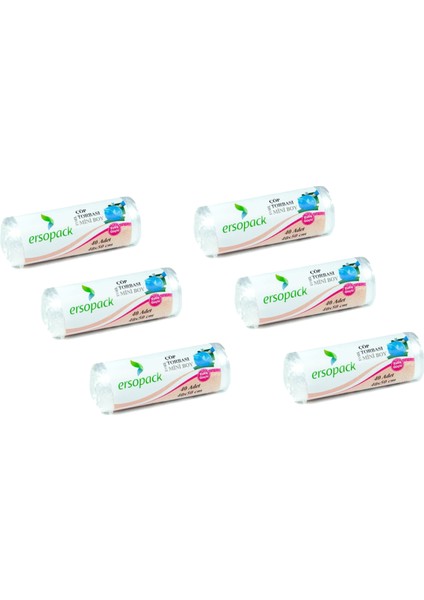Evsel Mini Çöp Torbası 40x50 cm 40'lı x 6 Rulo