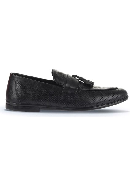 Siyah Deri Erkek Loafer 21ma412