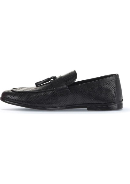 Siyah Deri Erkek Loafer 21ma412