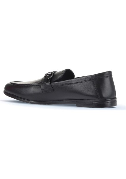 Siyah Deri Erkek Loafer 21ma413