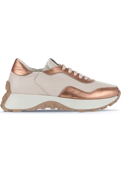 Taba Krem Deri Kadın Spor Ayakkabı 01wa8600