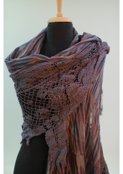 Mor Renk Pamuklu Şal fırsatları