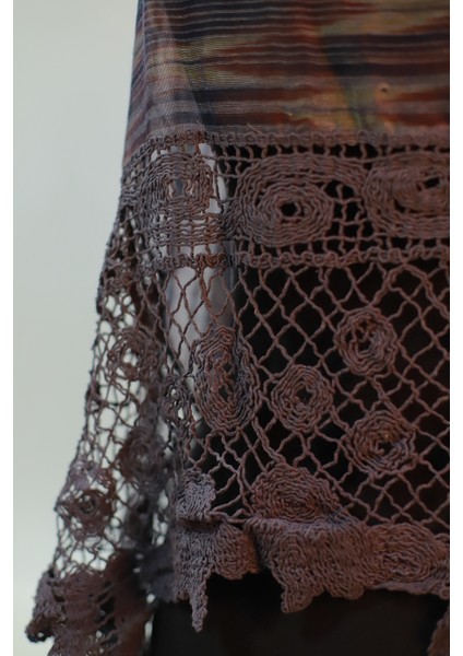 Mor Renk Pamuklu Şal