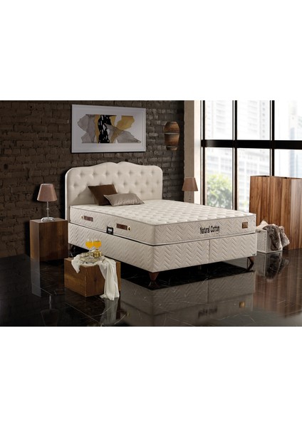 Natural Cotton Plus Baza+Başlık Tek Kişilik 90X190 cm (Fiyata Yatak Dahil Değildir)
