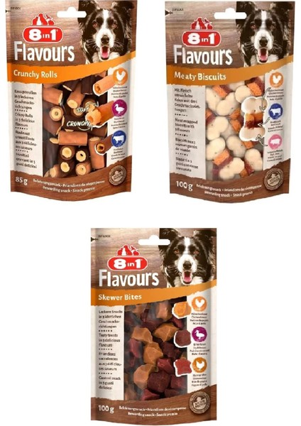 Flavours 3 Çeşit Karma Köpek Ödülü x 3 Adet