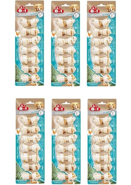 Delights Bones Pro Dental xs Köpek Ödül Kemiği 7 Li x 6 Adet