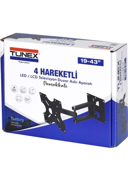 19'' - 32'' Uyumlu 4 Hareketli LED / LCD Askı Aparatı Pamukkale