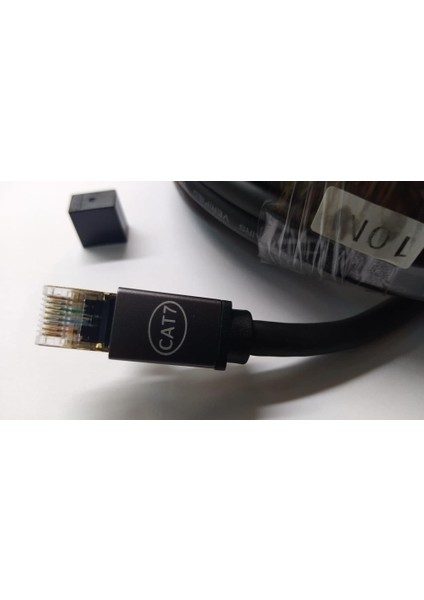 Cat. 7 Internet Kablosu 10 Metre Yuvarlak Siyah fiyatları