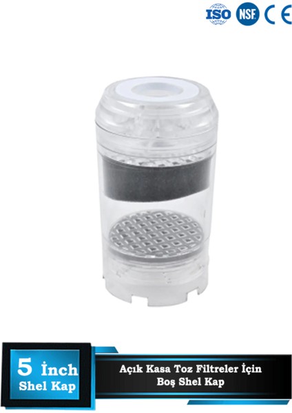 Boş Shell Kap 5'' Inch Toz Filtreler Için Uyumlu Boş Kap