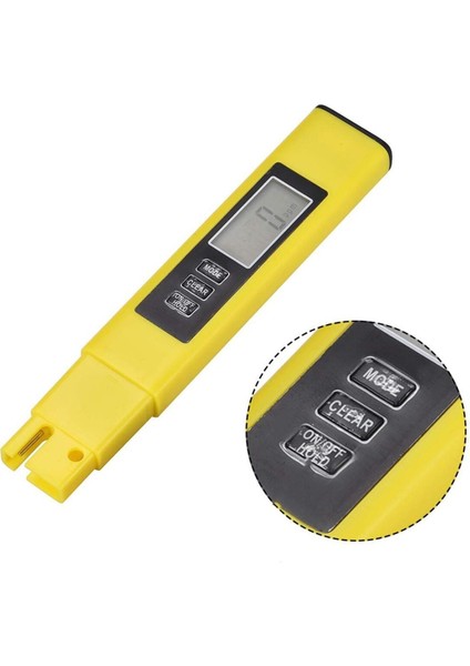 Termometreli Su Kalite Ölçüm Cihazı+Pil+Kılıf