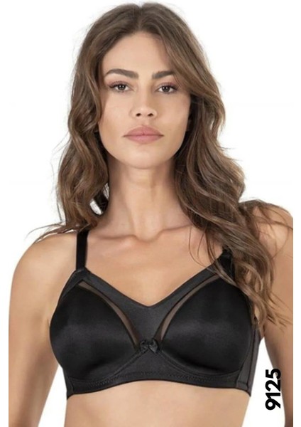 Kadın Siyah Almira Soft Cup Dikiş Izsiz Telsiz Toparlayıcı Sütyen (B-C Cup) Le Jardin 9125