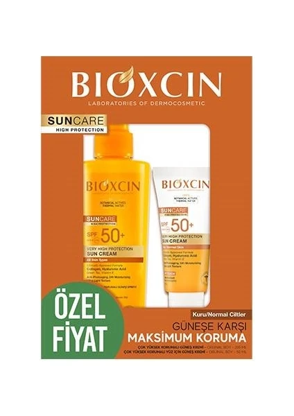 Suncare Kuru ve Normal Ciltler Için Sprey 200 ml + Krem 50 ml