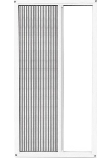 Plise Pileli Akordion Katlanır Sineklik 120 x 180 Beyaz