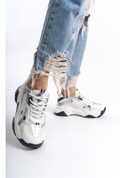 Muca Lacivert Beyaz Sneaker Günlük Spor Ayakkabı modelleri