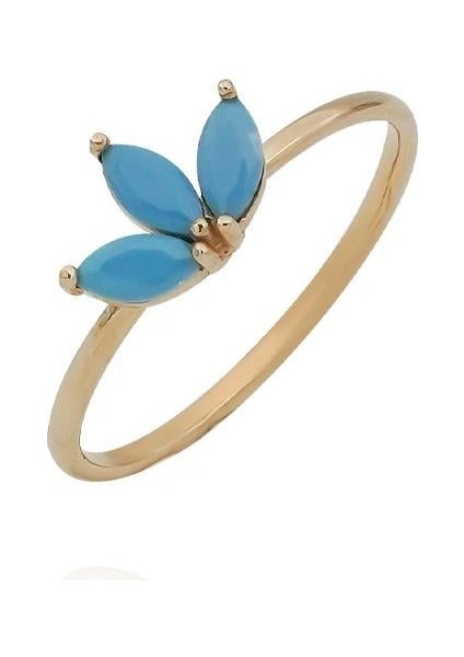 Firuze Lotus Yüzük