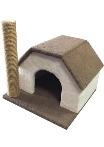 Tiger Pets Kedi Evi ve Tırmalama Tahtası Tek Katlı Oyun Evi Yatağı (Yurt Dışından)