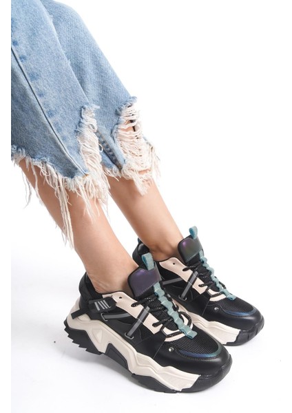 Dussel Siyah Sneaker Günlük Spor Ayakkabı modelleri